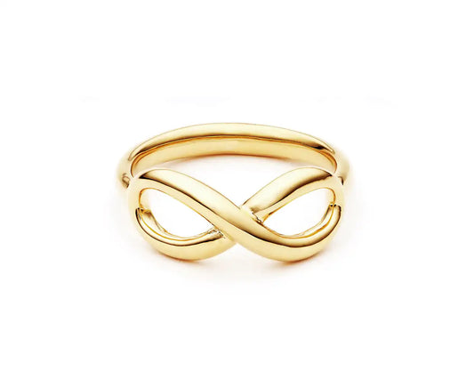 Infinity Icon Ring Gold Plated